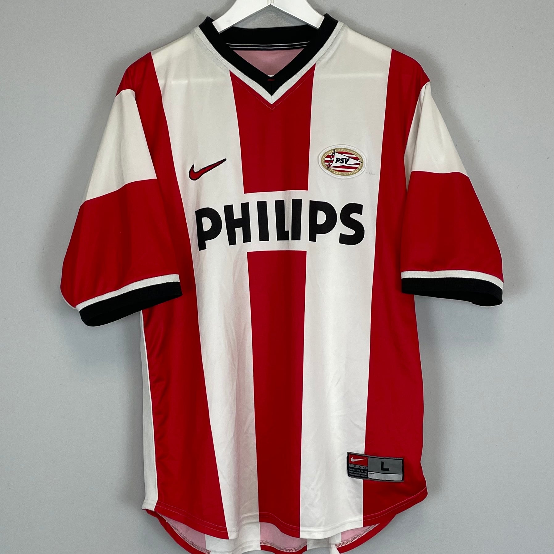 Shop 1998/00 PSV HOME SHIRT (L) NIKE, classic football shirts, vintage football shirts & retro soccer jerseys at Cult Kits