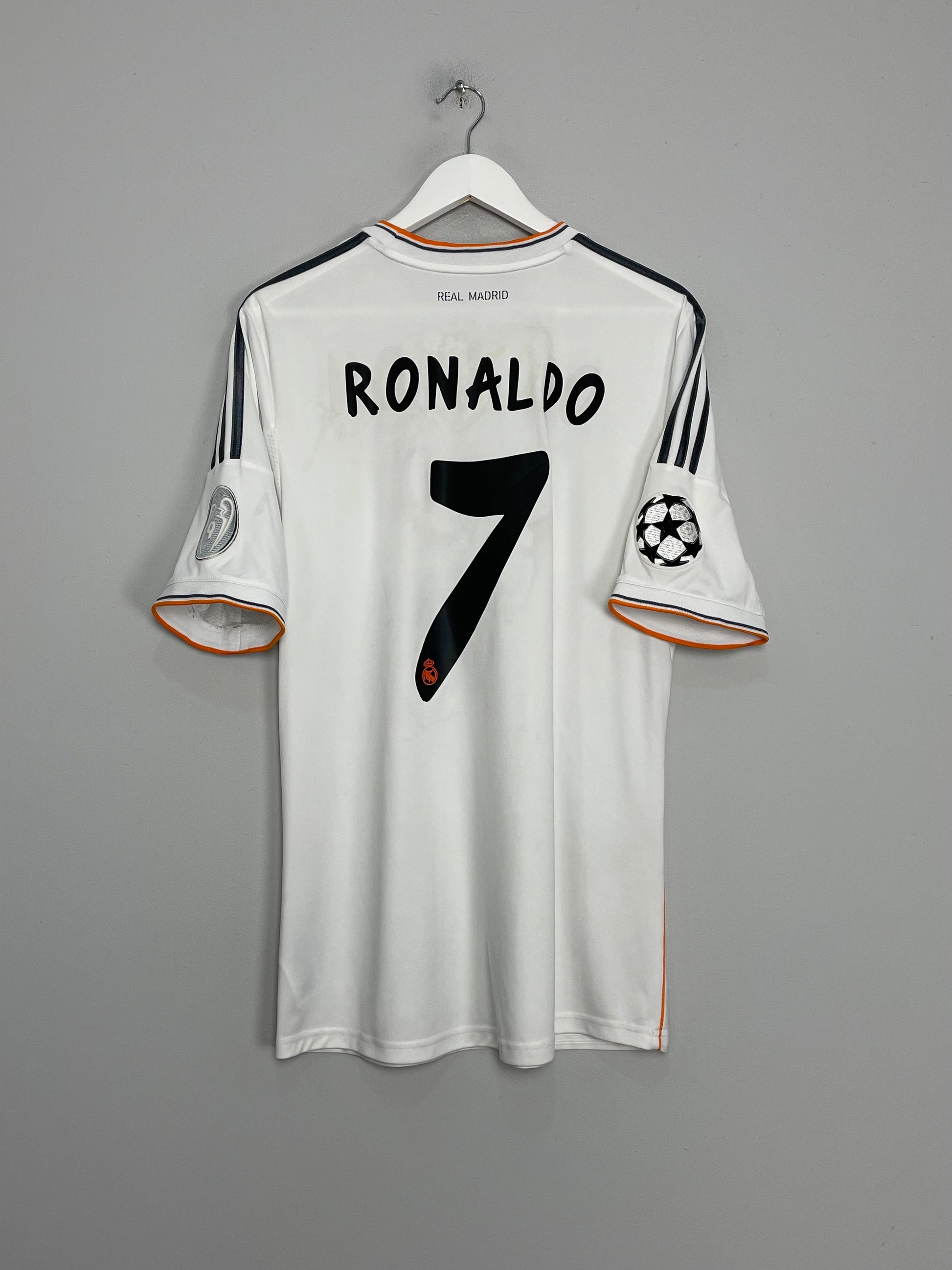 2013/14 REAL MADRID RONALDO #7 *CL FINAL* HOME SHIRT (L) ADIDAS