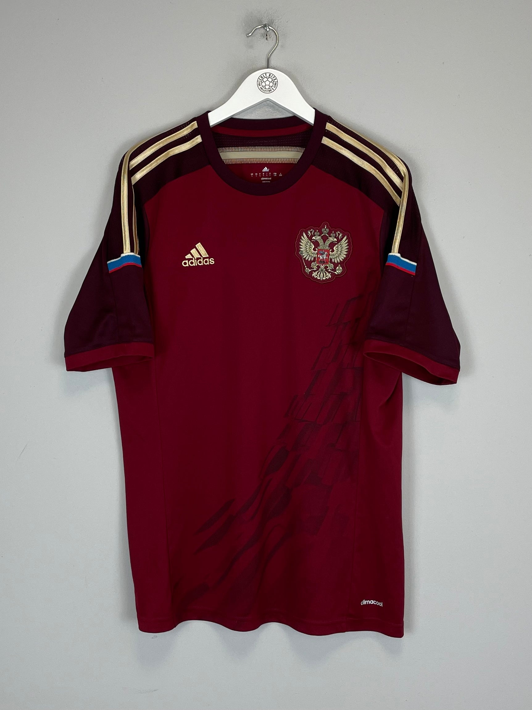 Shop 2014/15 RUSSIA HOME SHIRT (L) ADIDAS, classic football shirts, vintage football shirts & retro soccer jerseys at Cult Kits