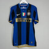 2008/09 INTER MILAN IBRAHIMOVIC #8 HOME SHIRT (M) NIKE