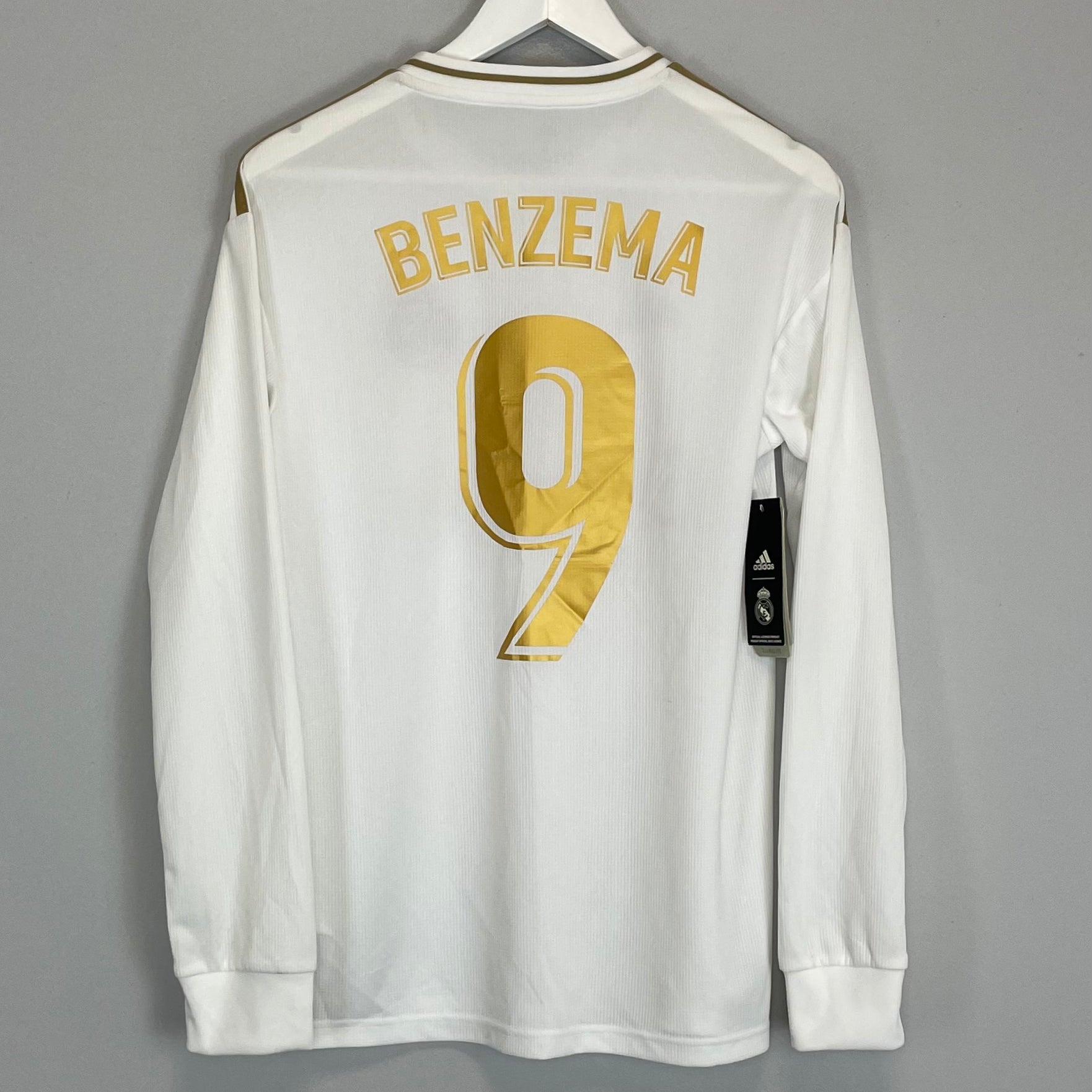 Shop 2019/20 REAL MADRID BENZEMA #9 *BNWT* HOME SHIRT (S) ADIDAS, classic football shirts, vintage football shirts & retro soccer jerseys at Cult Kits