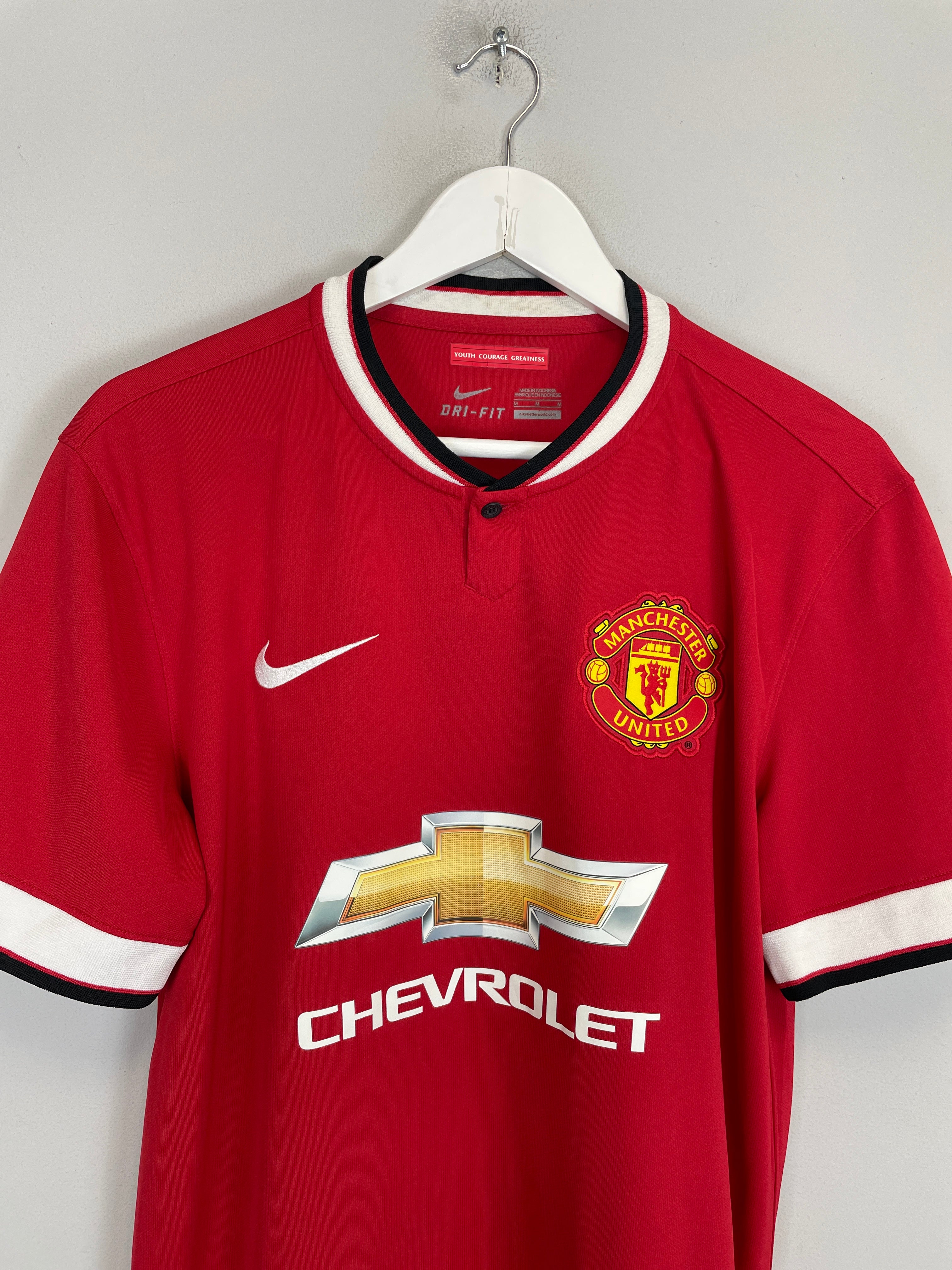 Shop 2014/15 MANCHESTER UNITED V.PERSIE #20 HOME SHIRT (M) NIKE, classic football shirts, vintage football shirts & retro soccer jerseys at Cult Kits