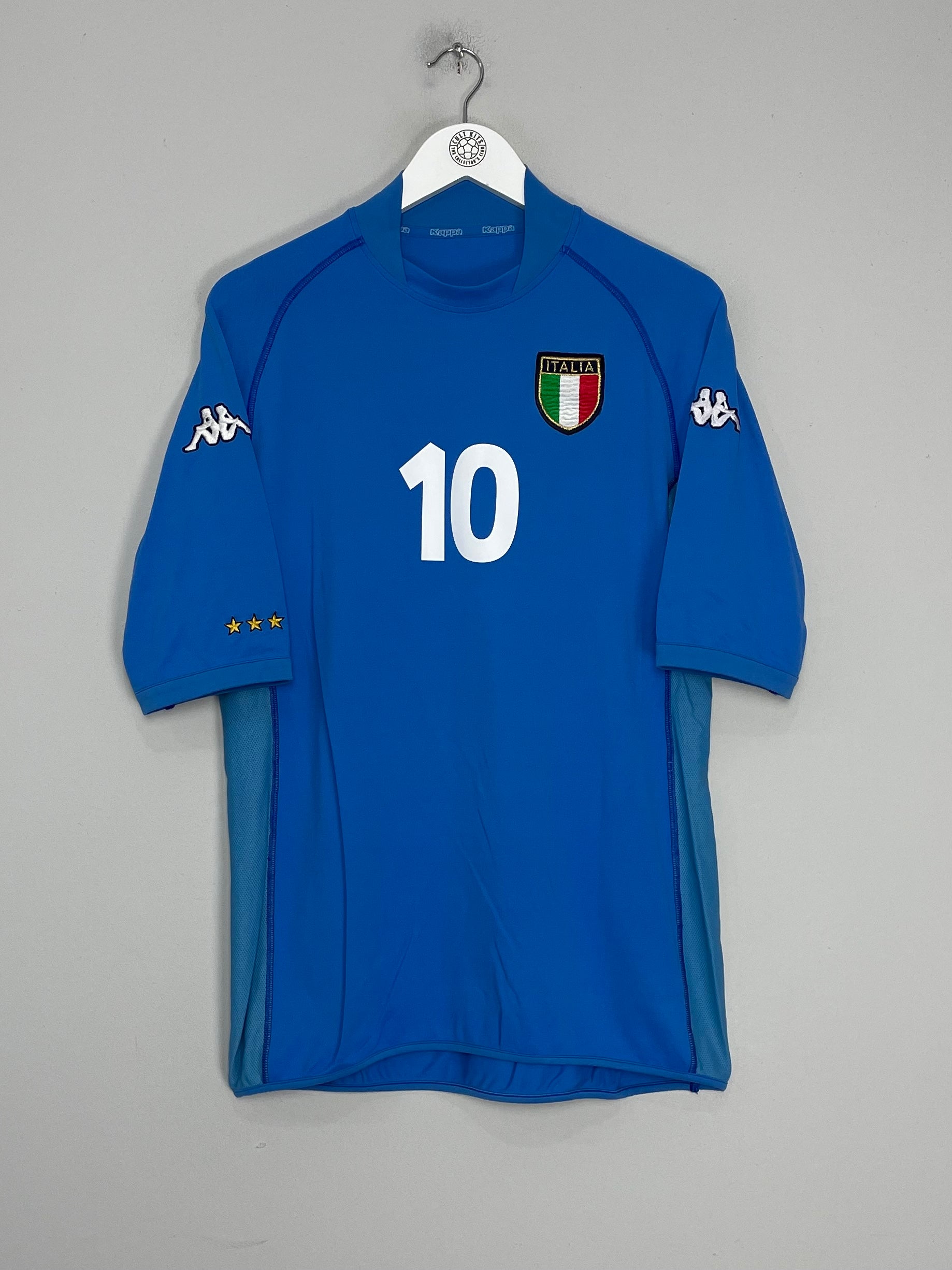 Shop 2002 ITALY DEL PIERO #10 HOME SHIRT (XL) KAPPA, classic football shirts, vintage football shirts & retro soccer jerseys at Cult Kits