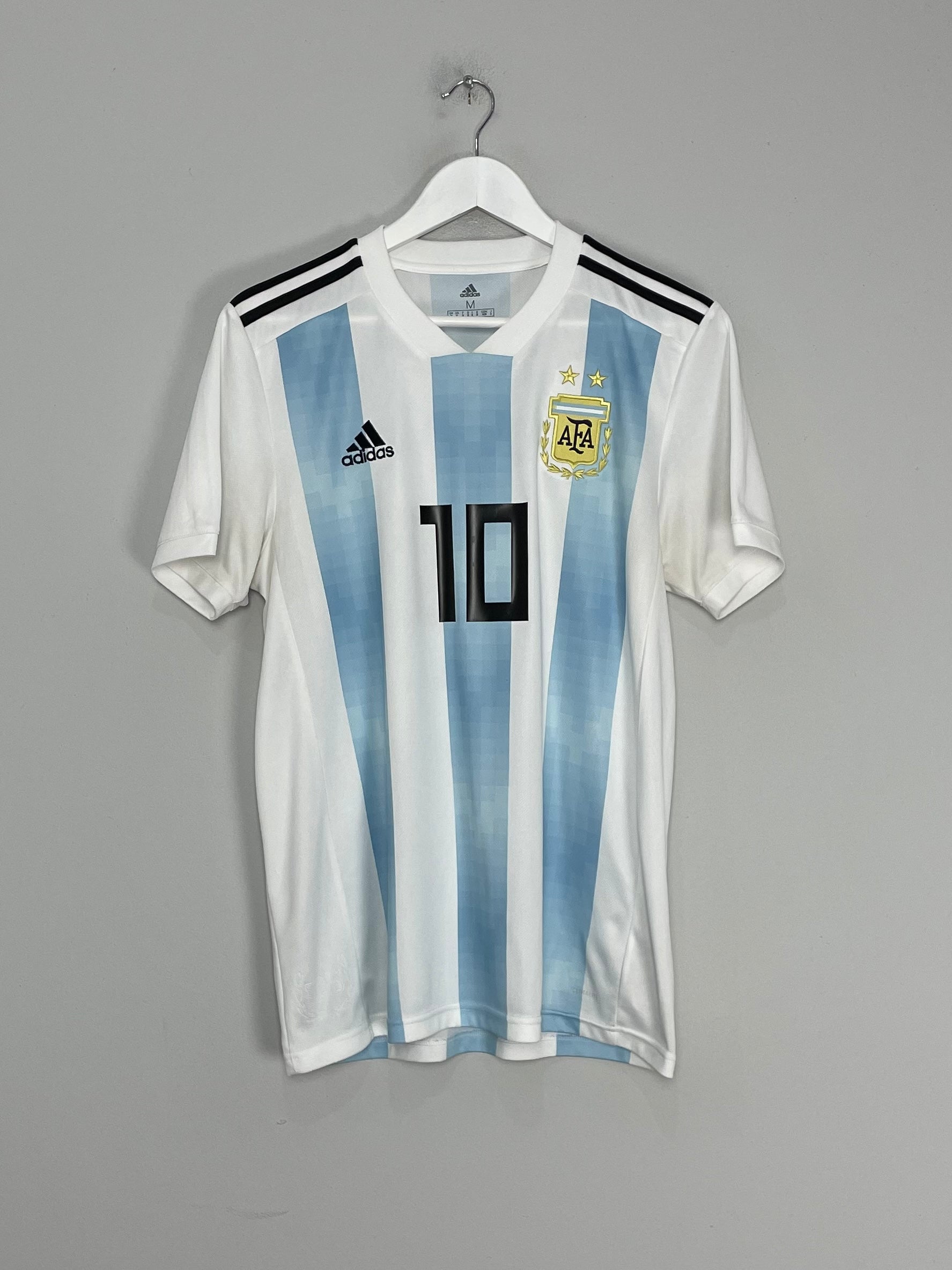 Shop 2018/19 ARGENTINA MESSI #10 HOME SHIRT (M) ADIDAS, classic football shirts, vintage football shirts & retro soccer jerseys at Cult Kits