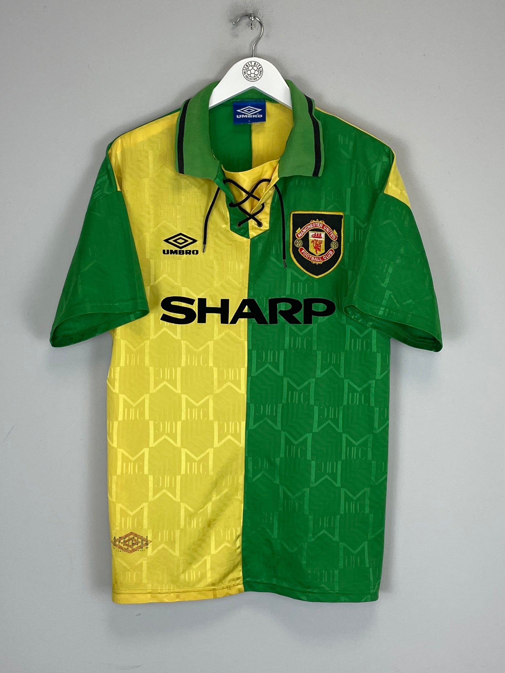 Shop 1992/94 MANCHESTER UNITED THIRD SHIRT (L) UMBRO, classic football shirts, vintage football shirts & retro soccer jerseys at Cult Kits