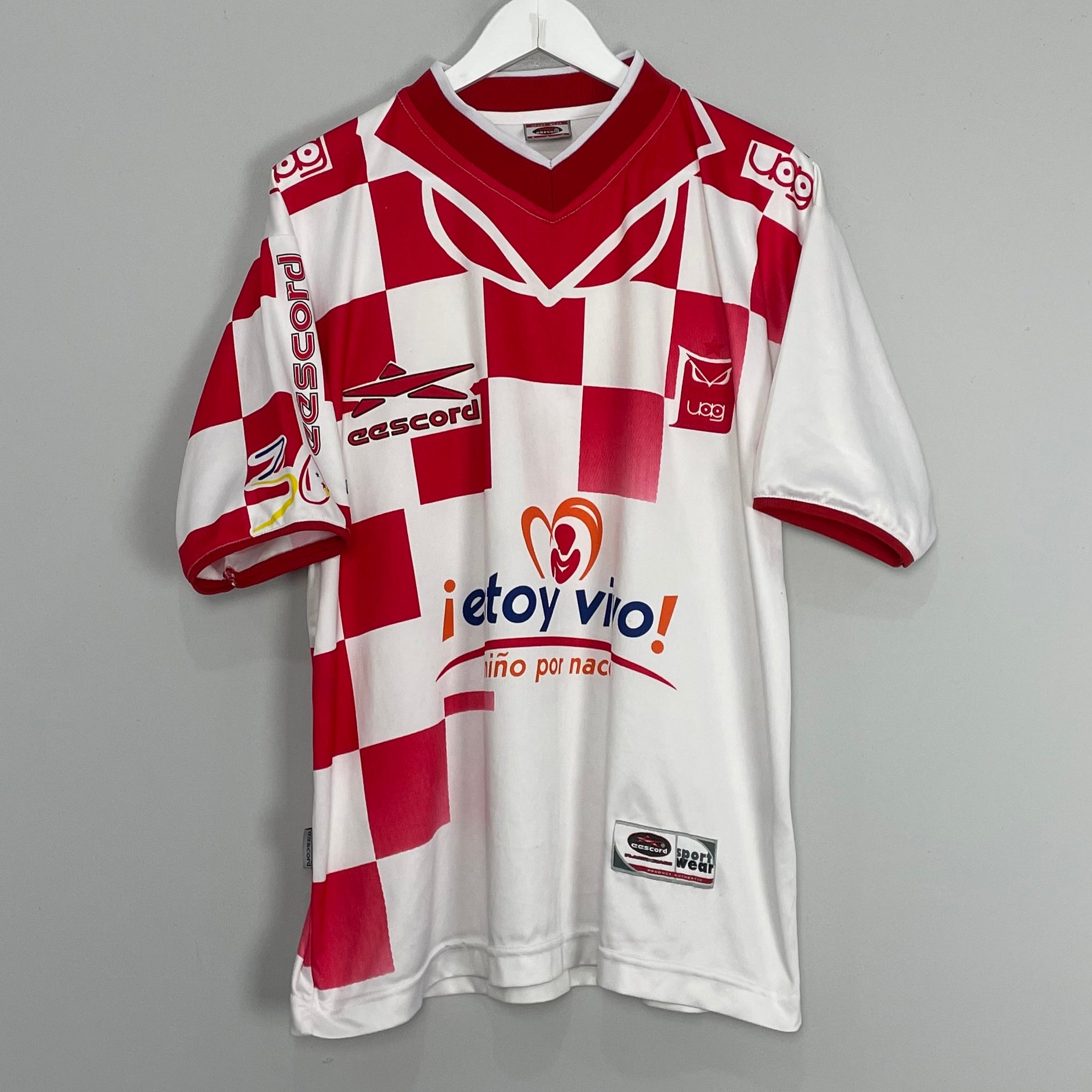 Shop 2000/01 TECOS FC BOFO #19 HOME SHIRT (L) EESCORD, classic football shirts, vintage football shirts & retro soccer jerseys at Cult Kits