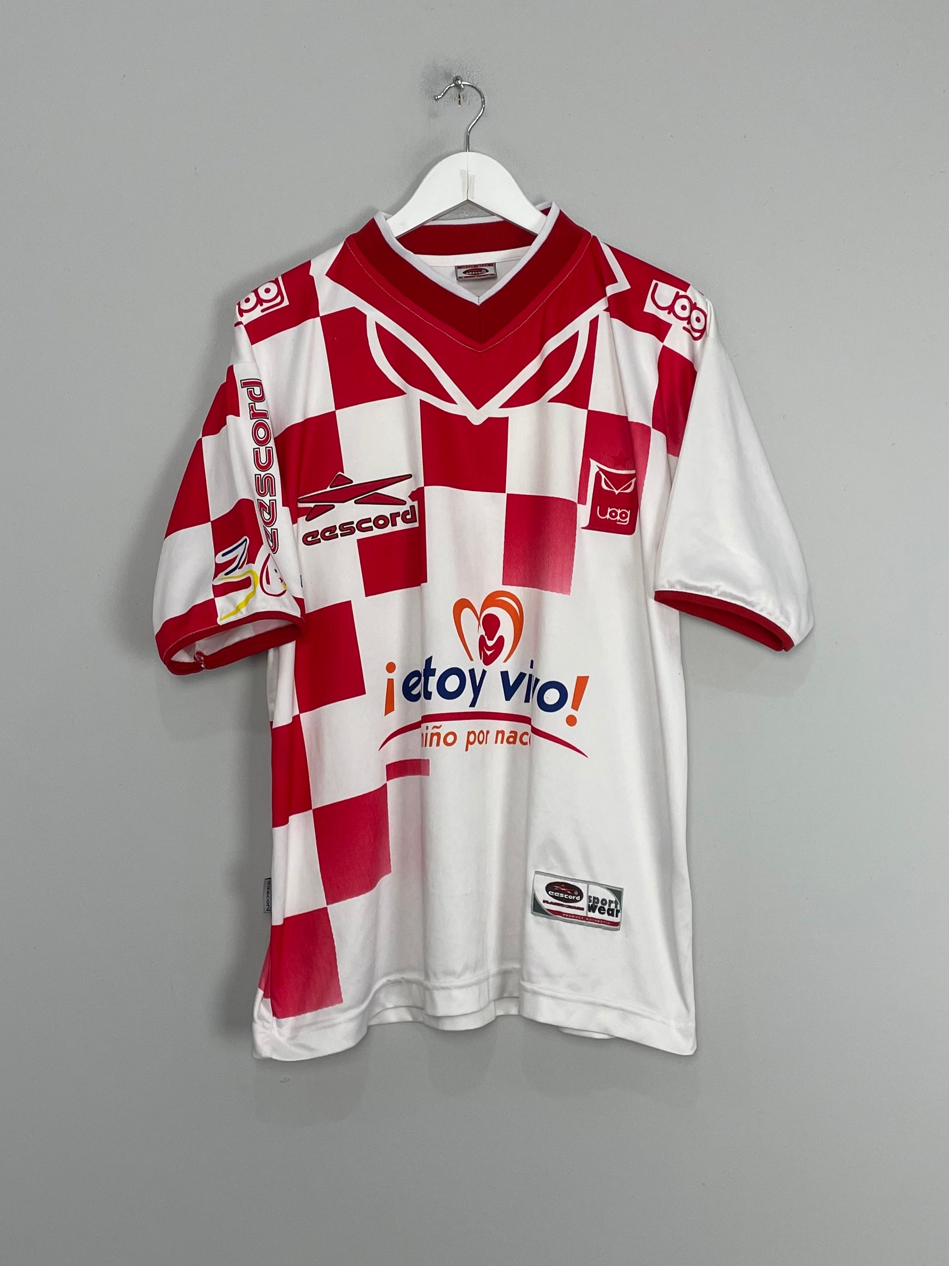 Shop 2000/01 TECOS FC BOFO #19 HOME SHIRT (L) EESCORD, classic football shirts, vintage football shirts & retro soccer jerseys at Cult Kits