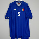 Shop 1998/99 ITALY MALDINI #3 HOME SHIRT (XXL) KAPPA, classic football shirts, vintage football shirts & retro soccer jerseys at Cult Kits
