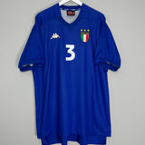 Shop 1998/99 ITALY MALDINI #3 HOME SHIRT (XXL) KAPPA, classic football shirts, vintage football shirts & retro soccer jerseys at Cult Kits