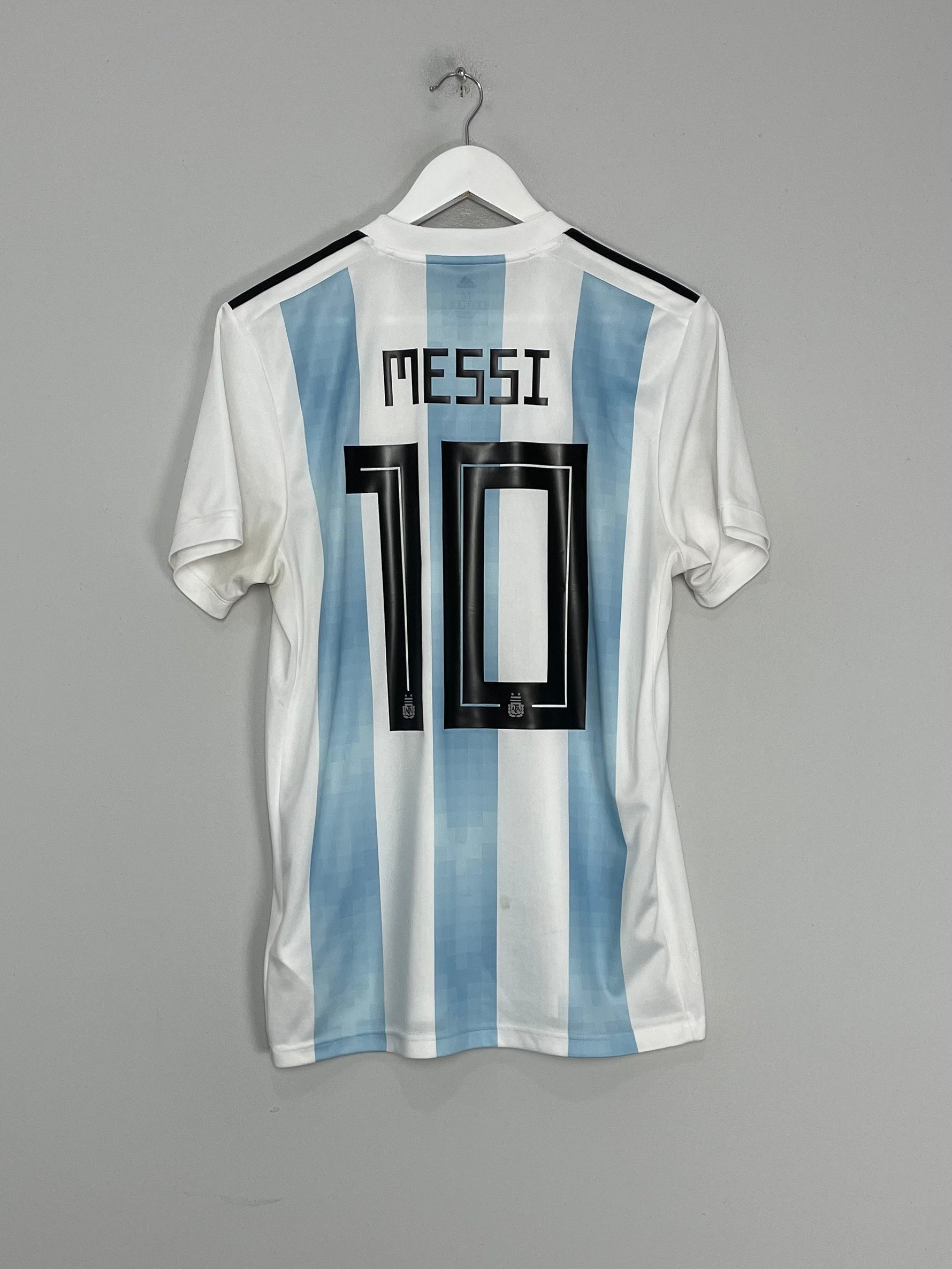 Shop 2018/19 ARGENTINA MESSI #10 HOME SHIRT (M) ADIDAS, classic football shirts, vintage football shirts & retro soccer jerseys at Cult Kits