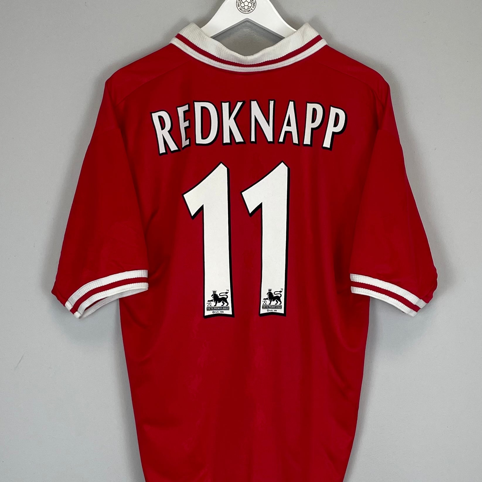 Shop 1996/98 LIVERPOOL REDKNAPP #11 HOME SHIRT (L) REEBOK, classic football shirts, vintage football shirts & retro soccer jerseys at Cult Kits