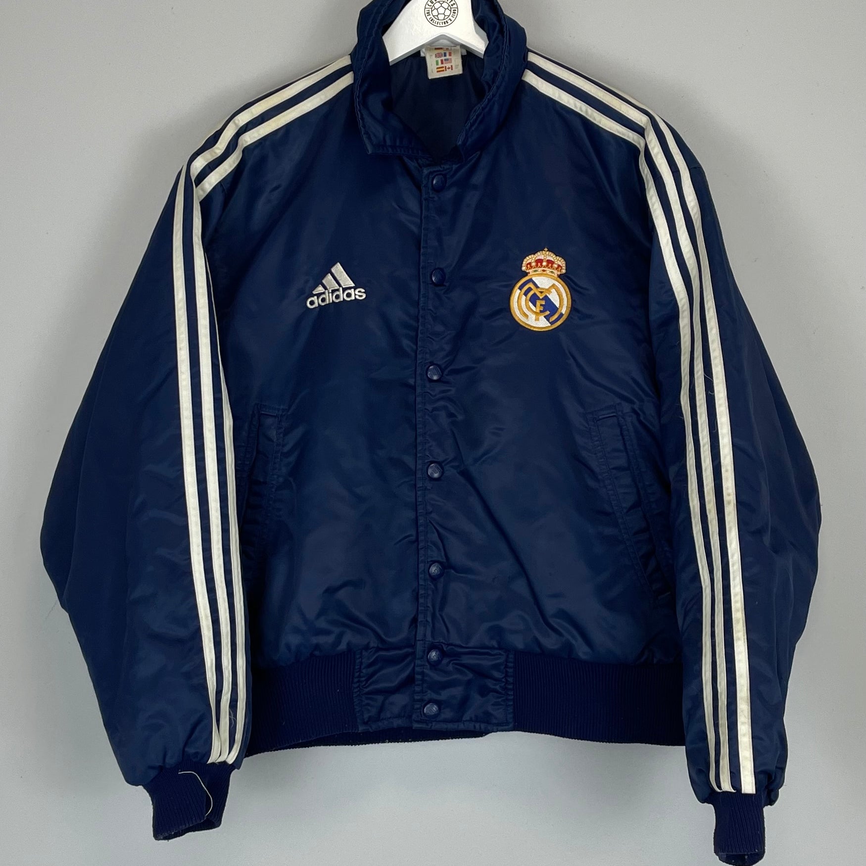 Shop 1999/00 REAL MADRID PRESENTATION JACKET (S) ADIDAS, classic football shirts, vintage football shirts & retro soccer jerseys at Cult Kits
