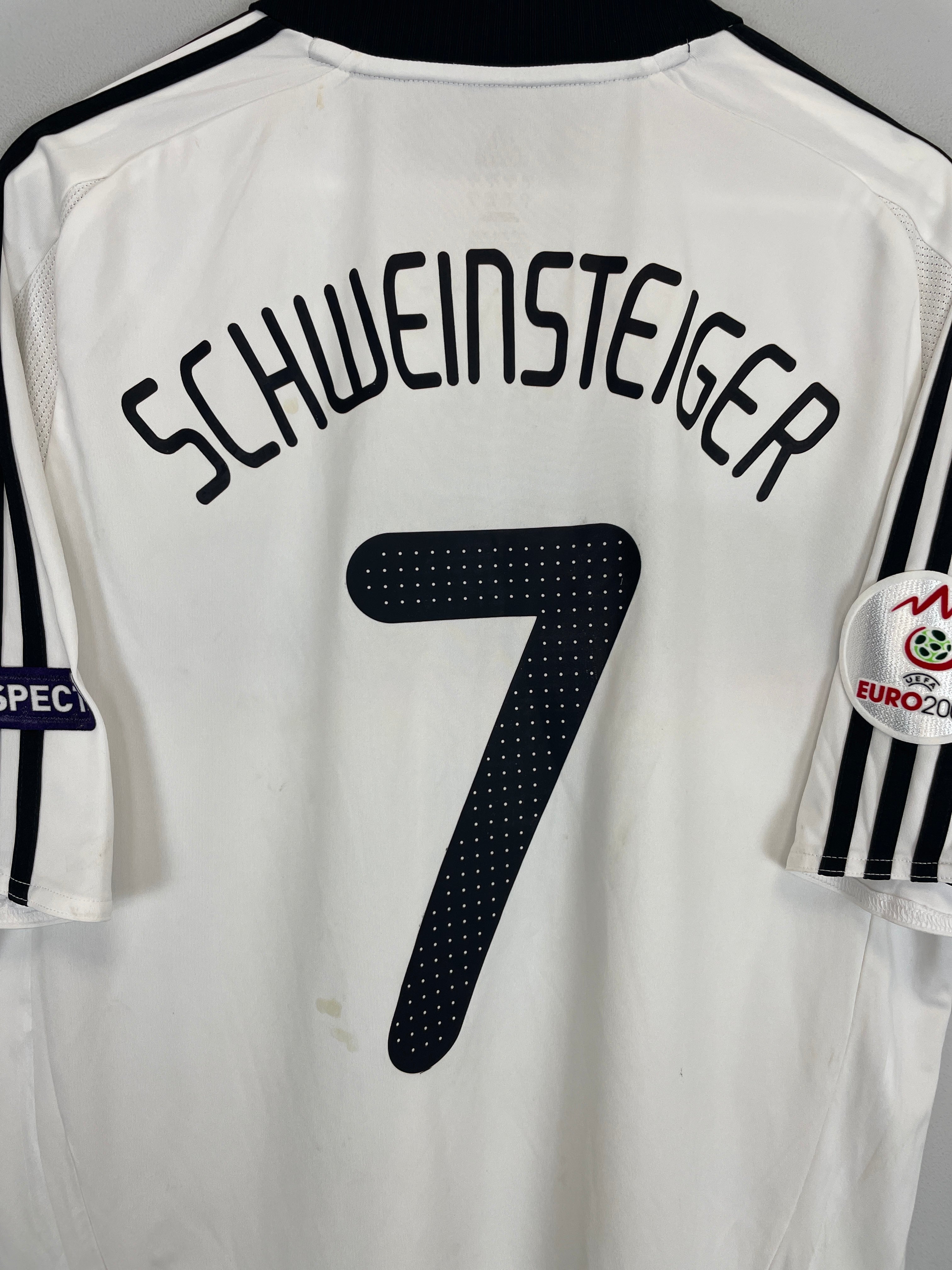 Shop 2008/09 GERMANY SCHWEINSTEIGER #7 HOME SHIRT (L) ADIDAS, classic football shirts, vintage football shirts & retro soccer jerseys at Cult Kits