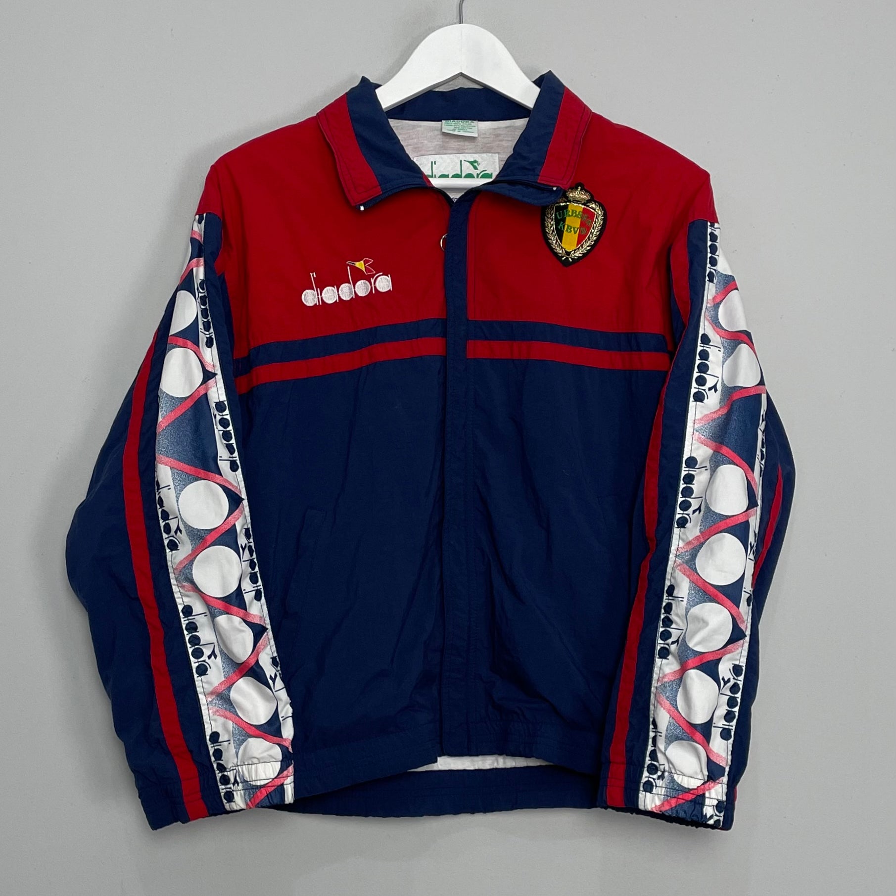 Shop 1997/98 BELGIUM TRACK JACKET (S) DIADORA, classic football shirts, vintage football shirts & retro soccer jerseys at Cult Kits