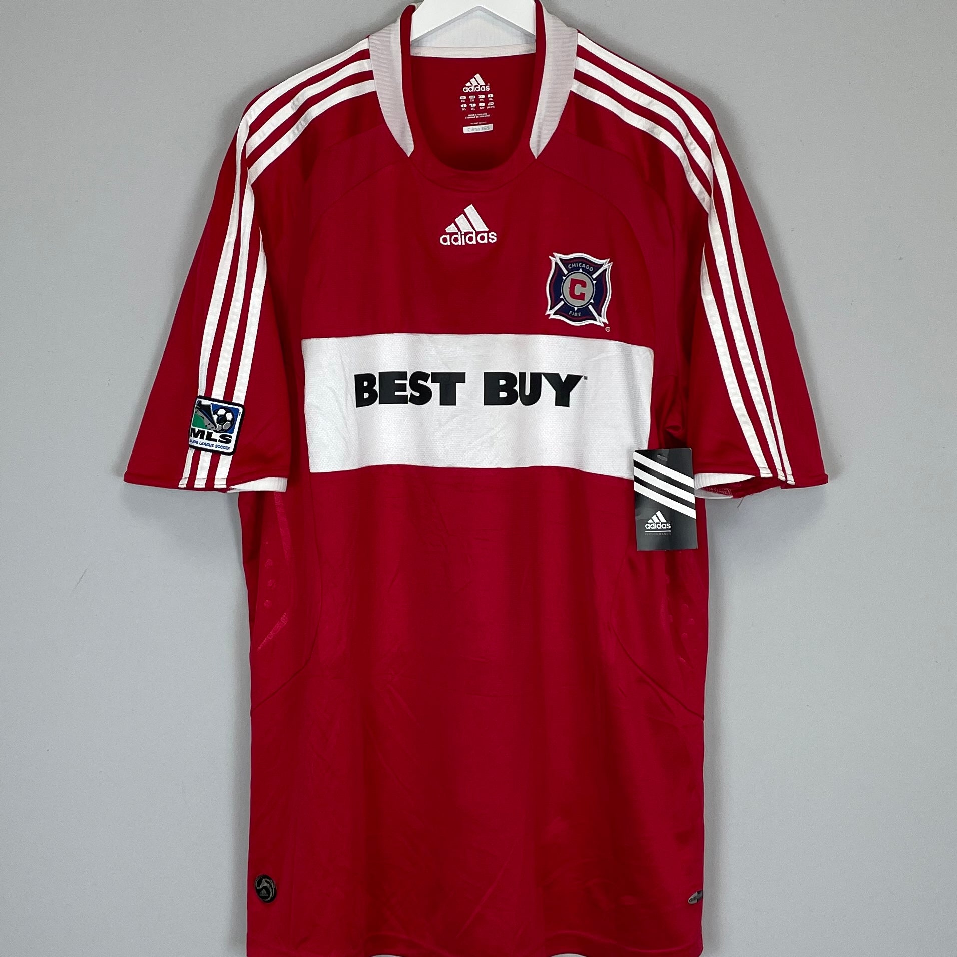 Shop 2008/09 CHICAGO FIRE *BNWT* HOME SHIRT (XXL) ADIDAS, classic football shirts, vintage football shirts & retro soccer jerseys at Cult Kits