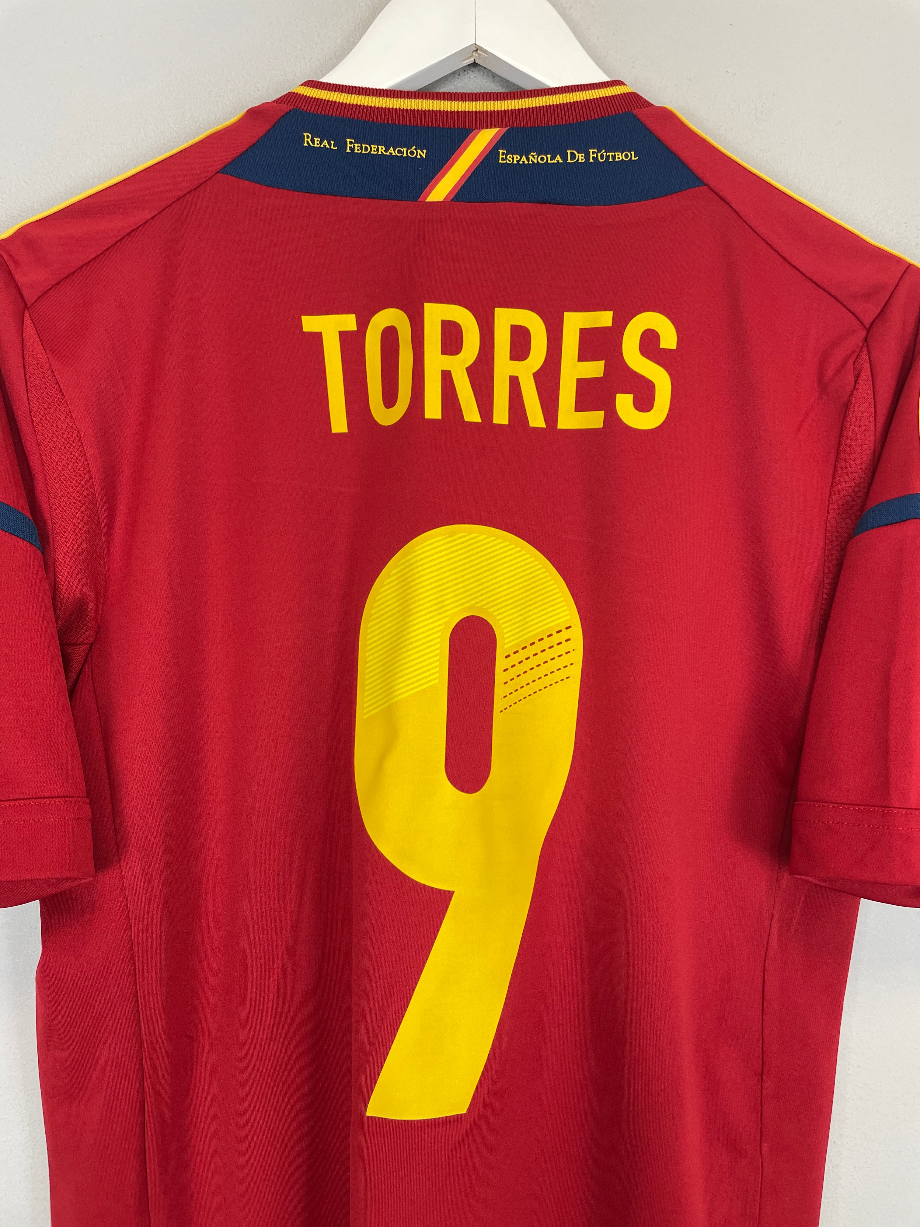 Shop 2012/13 SPAIN TORRES #9 HOME SHIRT (S) ADIDAS, classic football shirts, vintage football shirts & retro soccer jerseys at Cult Kits