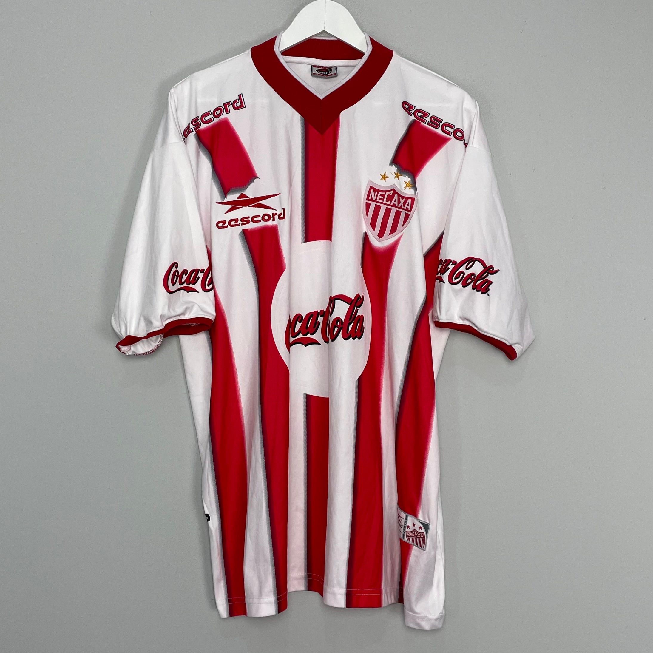 Shop 2000/01 NECAXA HOME #3 SHIRT (XL) UMBRO, classic football shirts, vintage football shirts & retro soccer jerseys at Cult Kits
