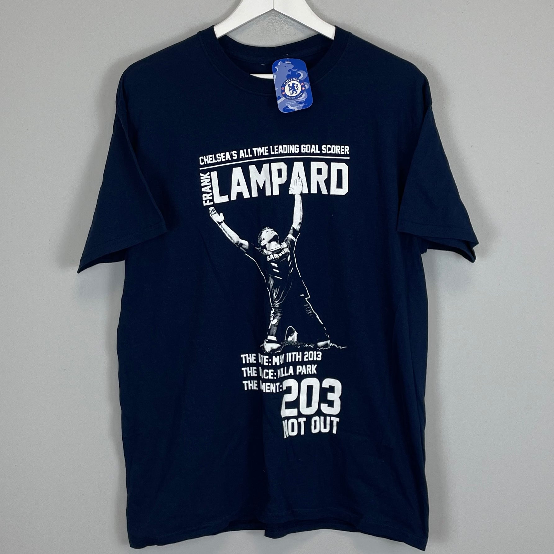 Shop 2013 CHELSEA 'FRANK LAMPARD' *BNWT* T-SHIRT (L) OM, classic football shirts, vintage football shirts & retro soccer jerseys at Cult Kits