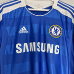 Shop 2011/12 CHELSEA DROGBA #11 C/L L/S HOME SHIRT (L) ADIDAS, classic football shirts, vintage football shirts & retro soccer jerseys at Cult Kits