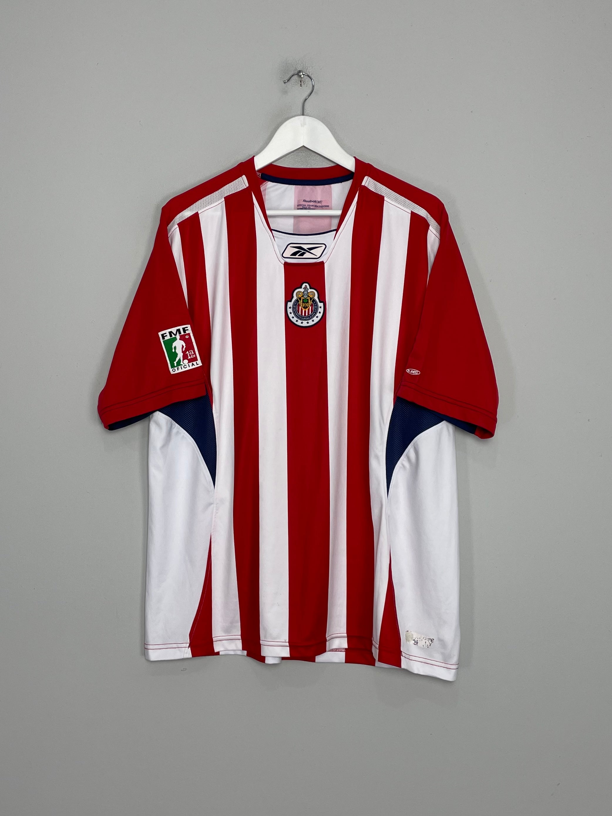 Shop 2005/06 CHIVAS GUADALAJARA HOME SHIRT (L) REEBOK, classic football shirts, vintage football shirts & retro soccer jerseys at Cult Kits