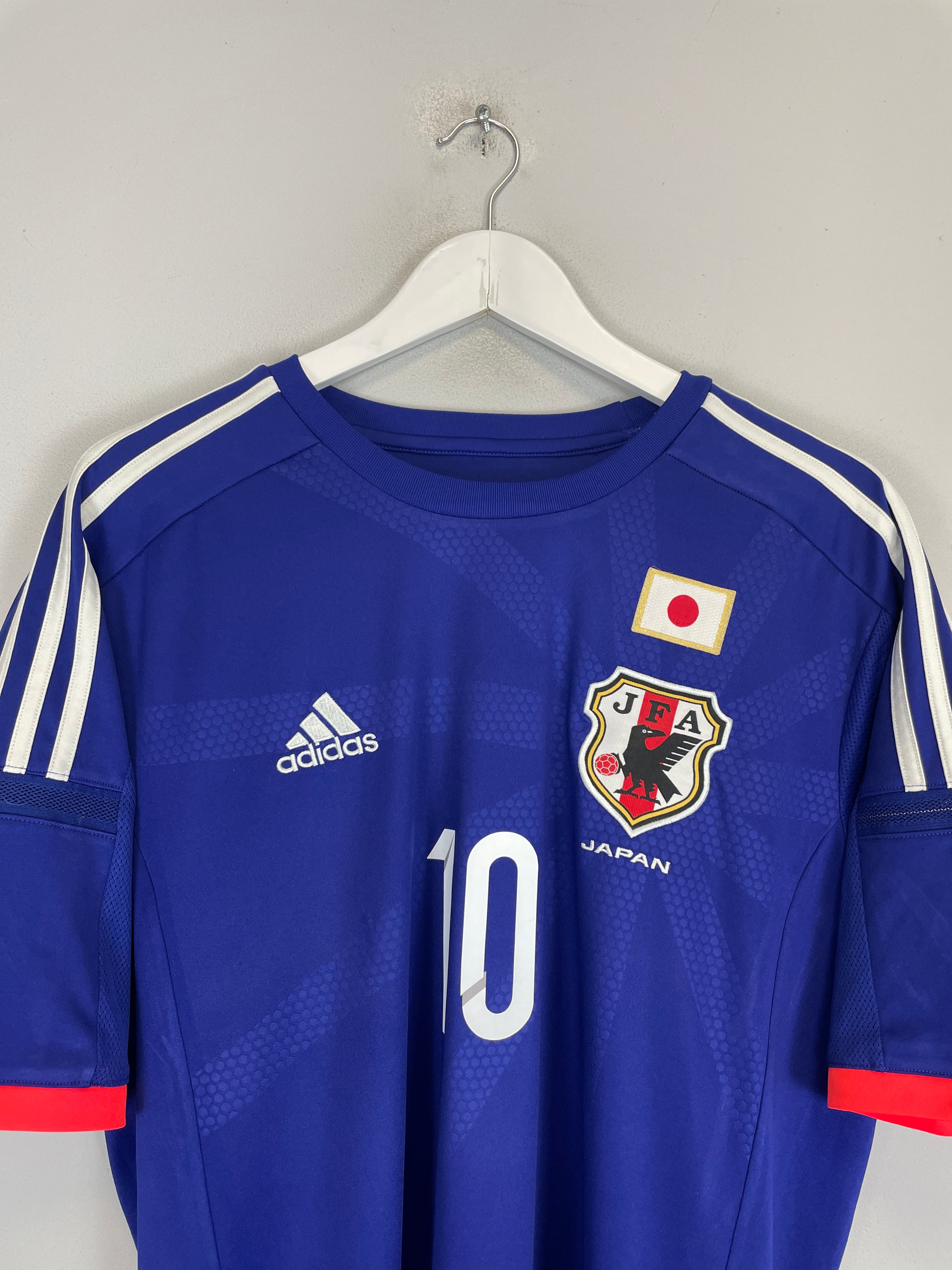 Shop 2014/15 JAPAN KAGAWA #10 HOME SHIRT (L) ADIDAS, classic football shirts, vintage football shirts & retro soccer jerseys at Cult Kits