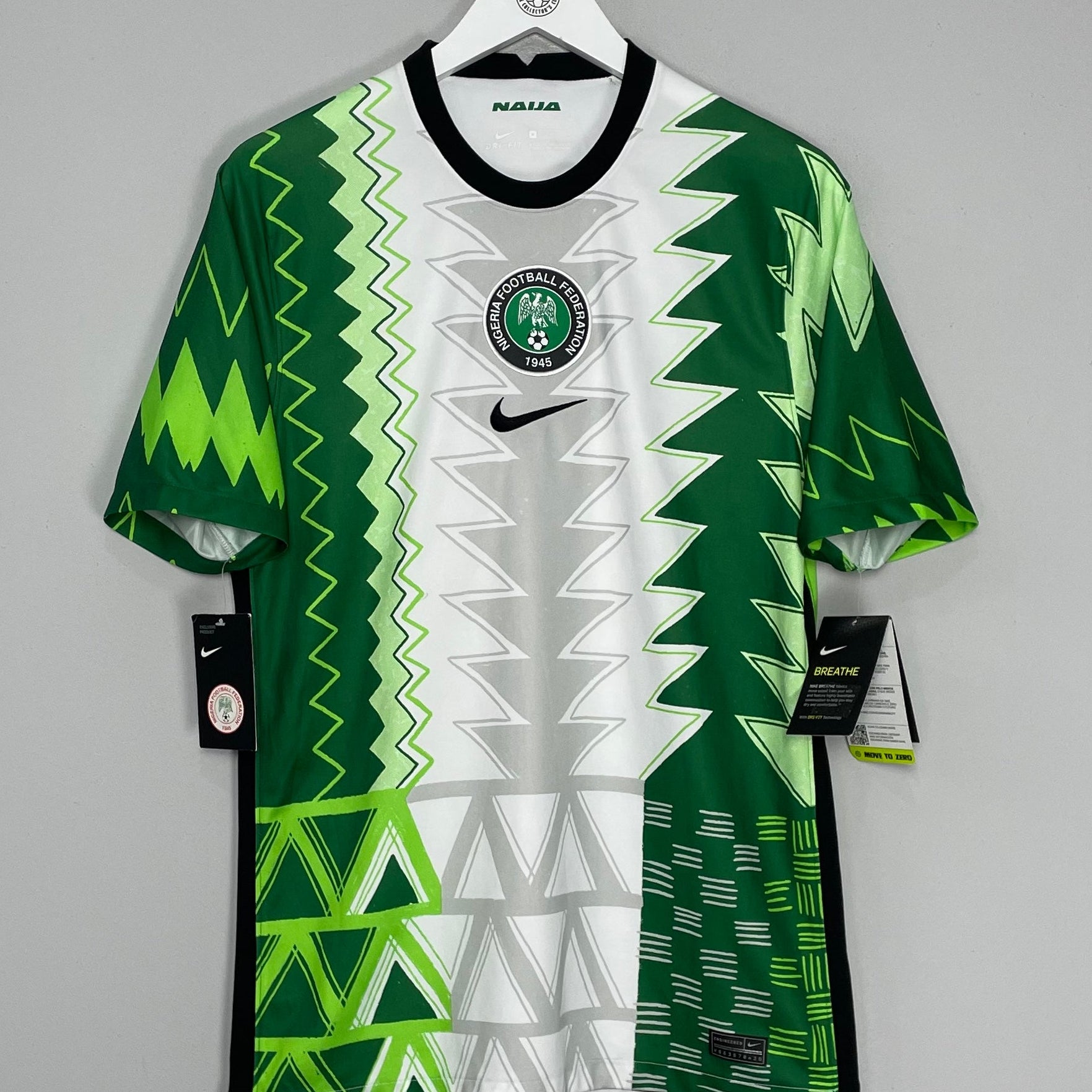 Shop 2020/21 NIGERIA *BNWT* HOME SHIRT (M) NIKE, classic football shirts, vintage football shirts & retro soccer jerseys at Cult Kits