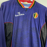 Shop 1998/99 BELGIUM GK SHIRT (M) DIADORA, classic football shirts, vintage football shirts & retro soccer jerseys at Cult Kits