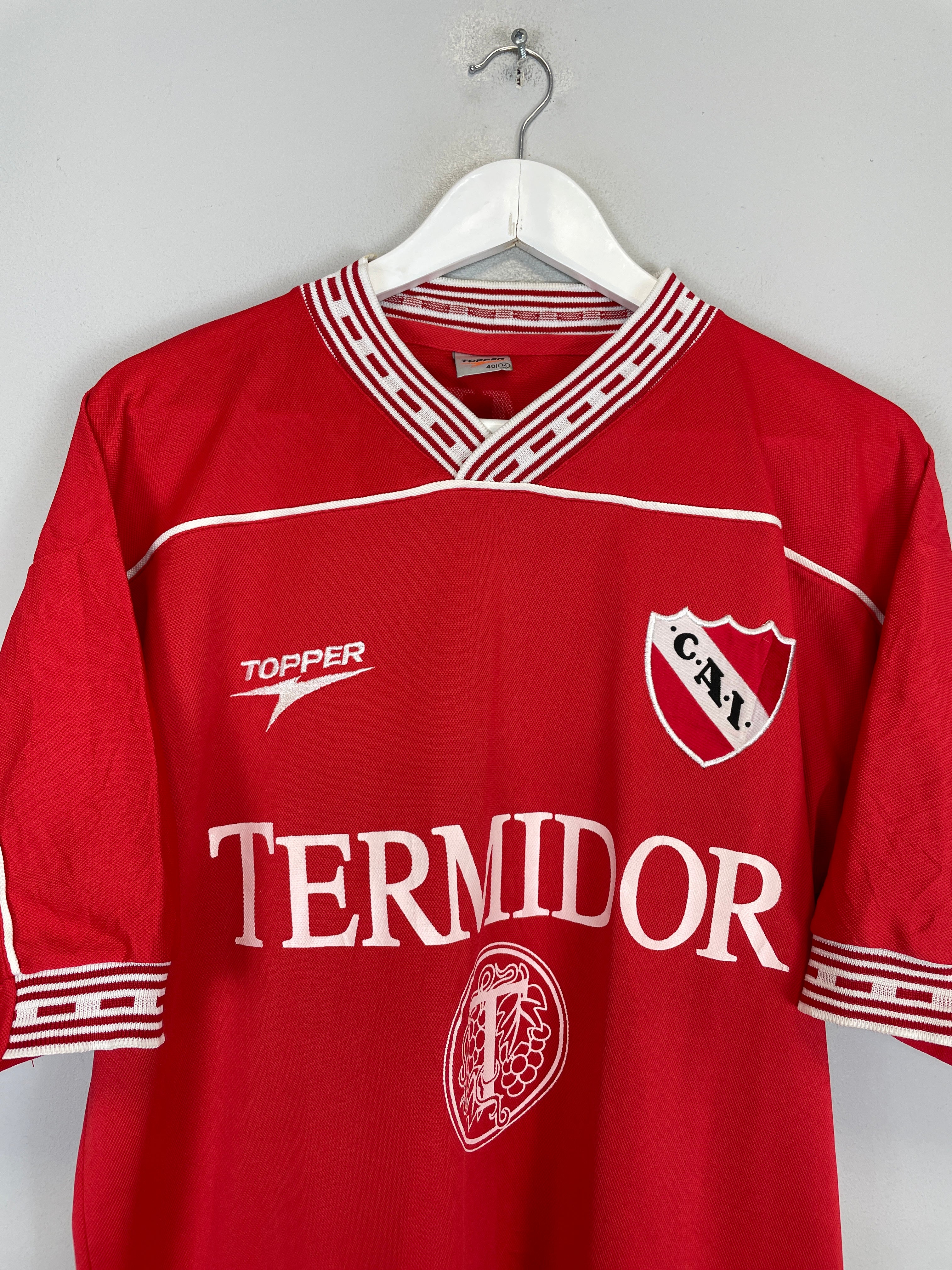 Shop 1999/00 INDEPENDIENTE #8 HOME SHIRT (M) TOPPER, classic football shirts, vintage football shirts & retro soccer jerseys at Cult Kits