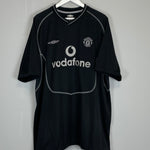 Shop 2000/01 MANCHESTER UNITED BARTHEZ #1 GK SHIRT (XXL) UMBRO, classic football shirts, vintage football shirts & retro soccer jerseys at Cult Kits