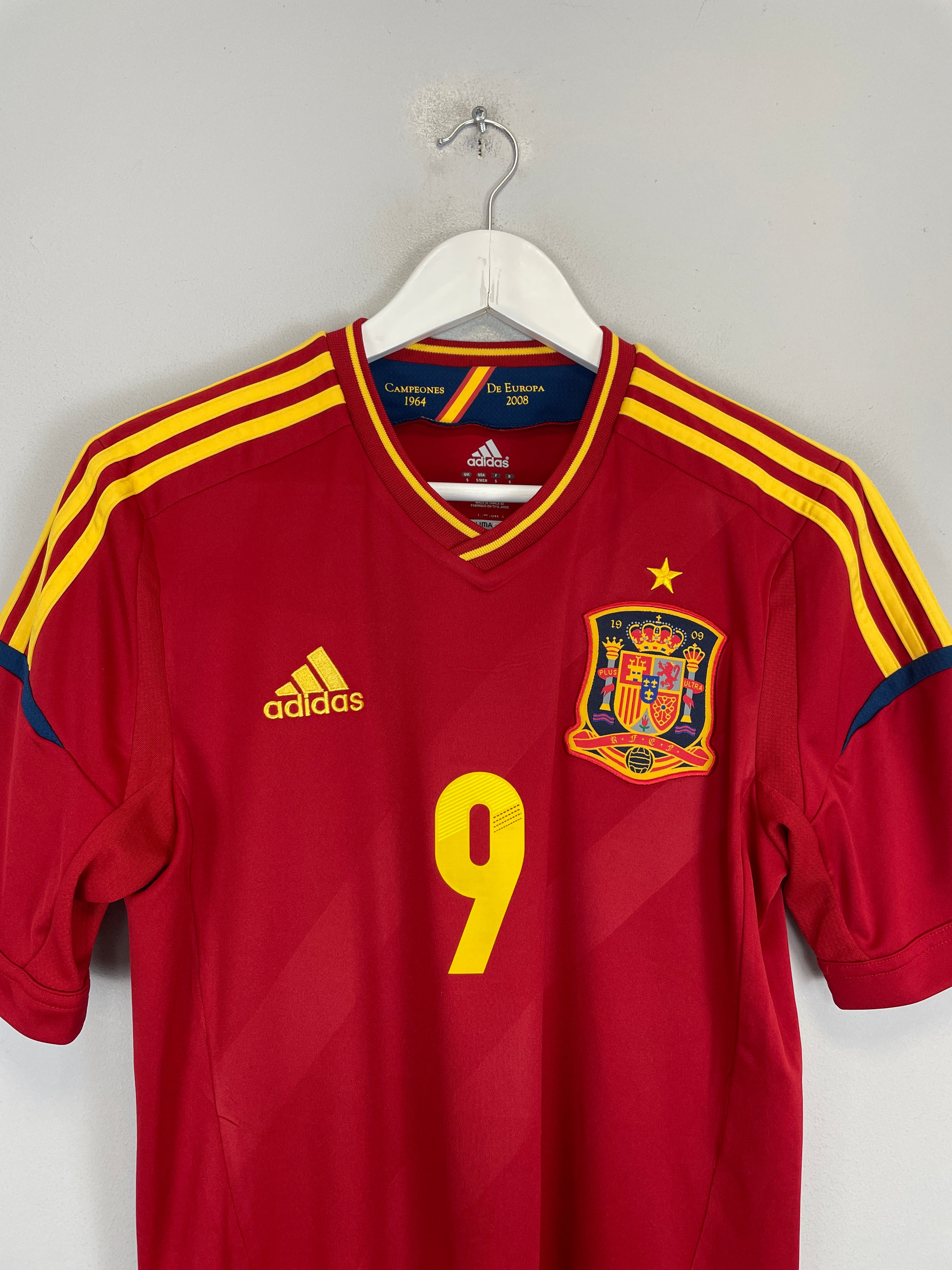 Shop 2012/13 SPAIN TORRES #9 HOME SHIRT (S) ADIDAS, classic football shirts, vintage football shirts & retro soccer jerseys at Cult Kits