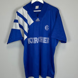 Shop 1994/96 SCHALKE HOME SHIRT (XL) ADIDAS, classic football shirts, vintage football shirts & retro soccer jerseys at Cult Kits