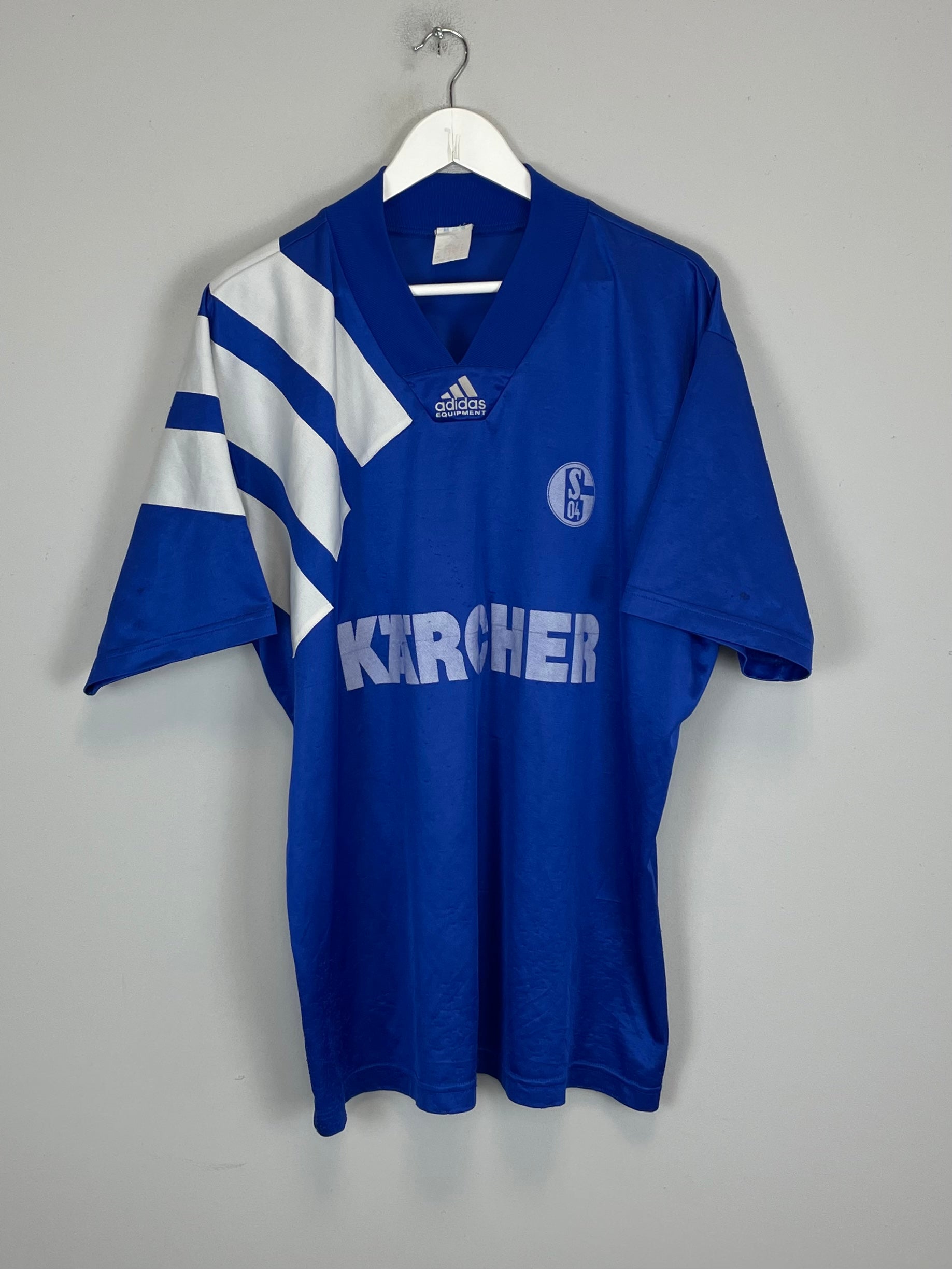 Shop 1994/96 SCHALKE HOME SHIRT (XL) ADIDAS, classic football shirts, vintage football shirts & retro soccer jerseys at Cult Kits