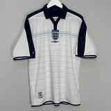 Shop 2003/05 ENGLAND TRAINING SHIRT (L) UMBRO, classic football shirts, vintage football shirts & retro soccer jerseys at Cult Kits