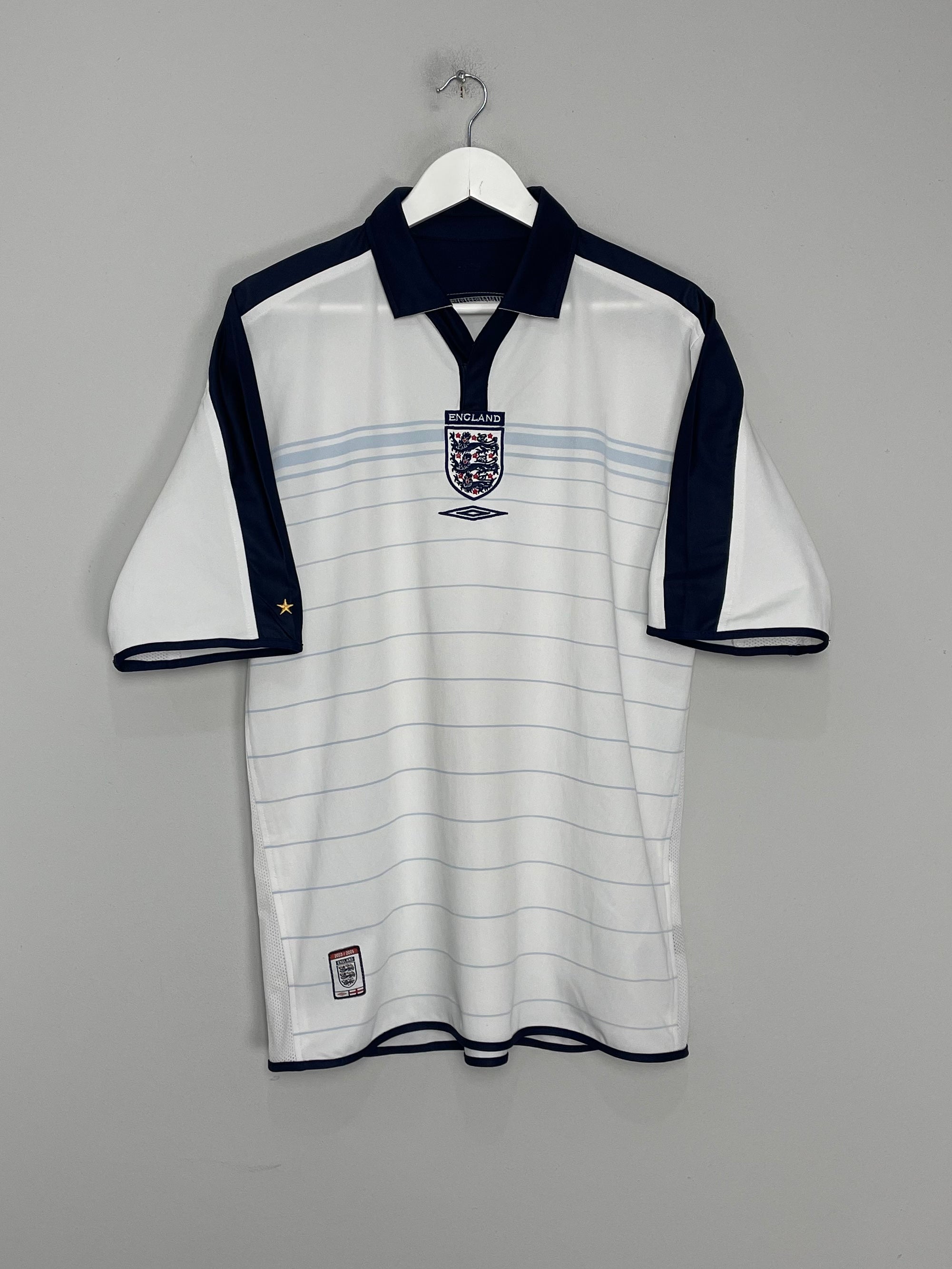 Shop 2003/05 ENGLAND TRAINING SHIRT (L) UMBRO, classic football shirts, vintage football shirts & retro soccer jerseys at Cult Kits