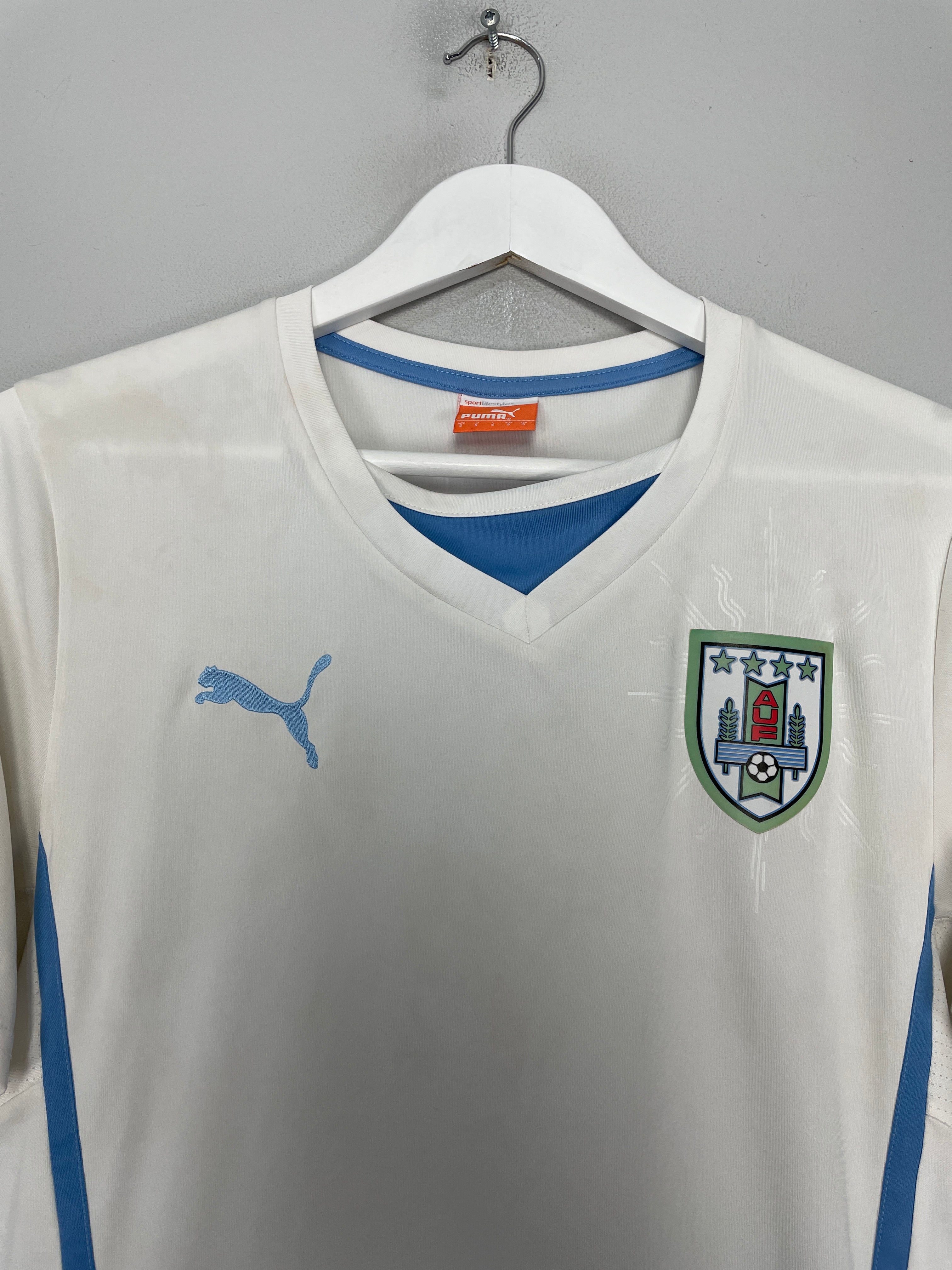 Shop 2014/15 URUGUAY AWAY SHIRT (S) PUMA, classic football shirts, vintage football shirts & retro soccer jerseys at Cult Kits