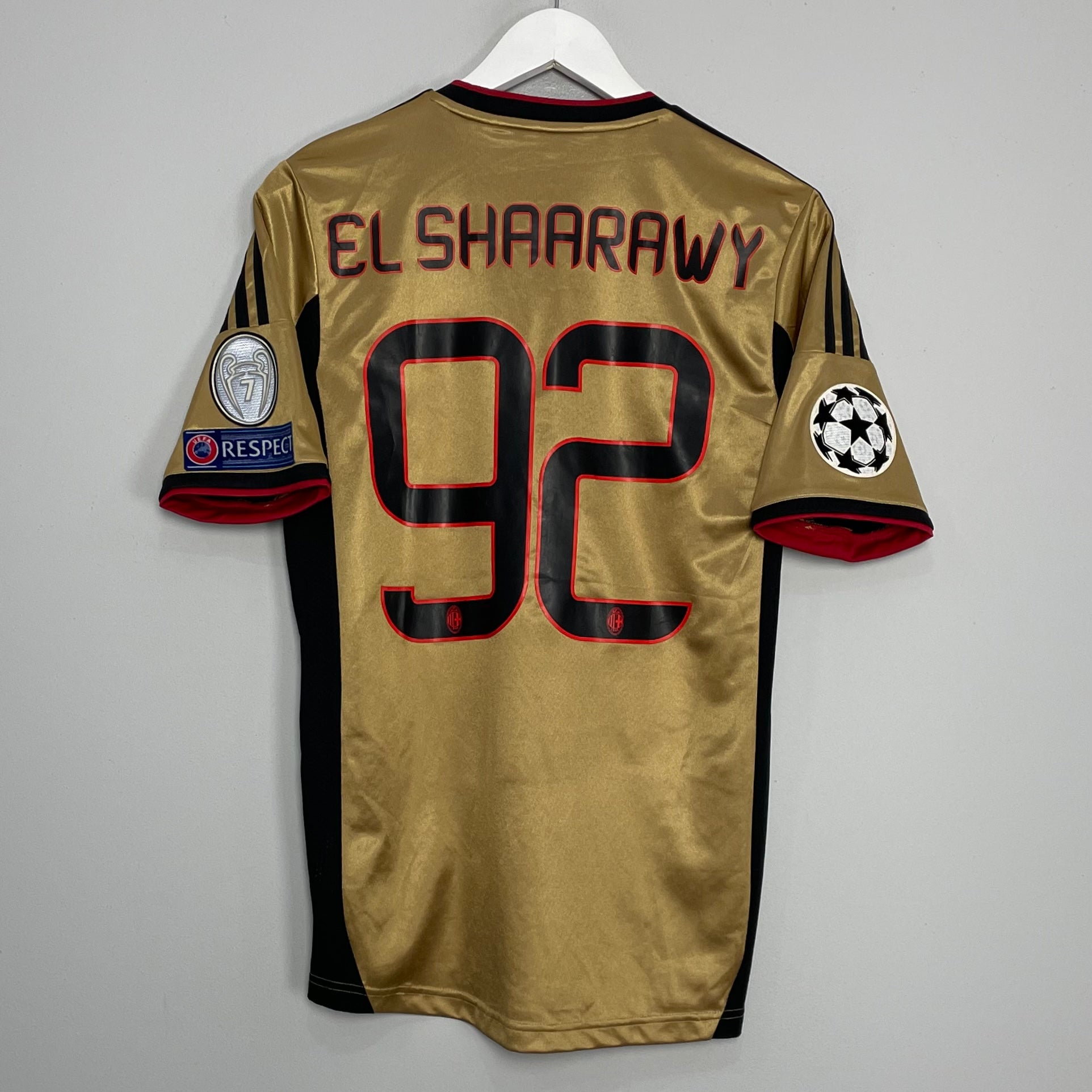 Shop 2013/14 AC MILAN EL SHAARAWY #92 C/L THIRD SHIRT (S) ADIDAS, classic football shirts, vintage football shirts & retro soccer jerseys at Cult Kits