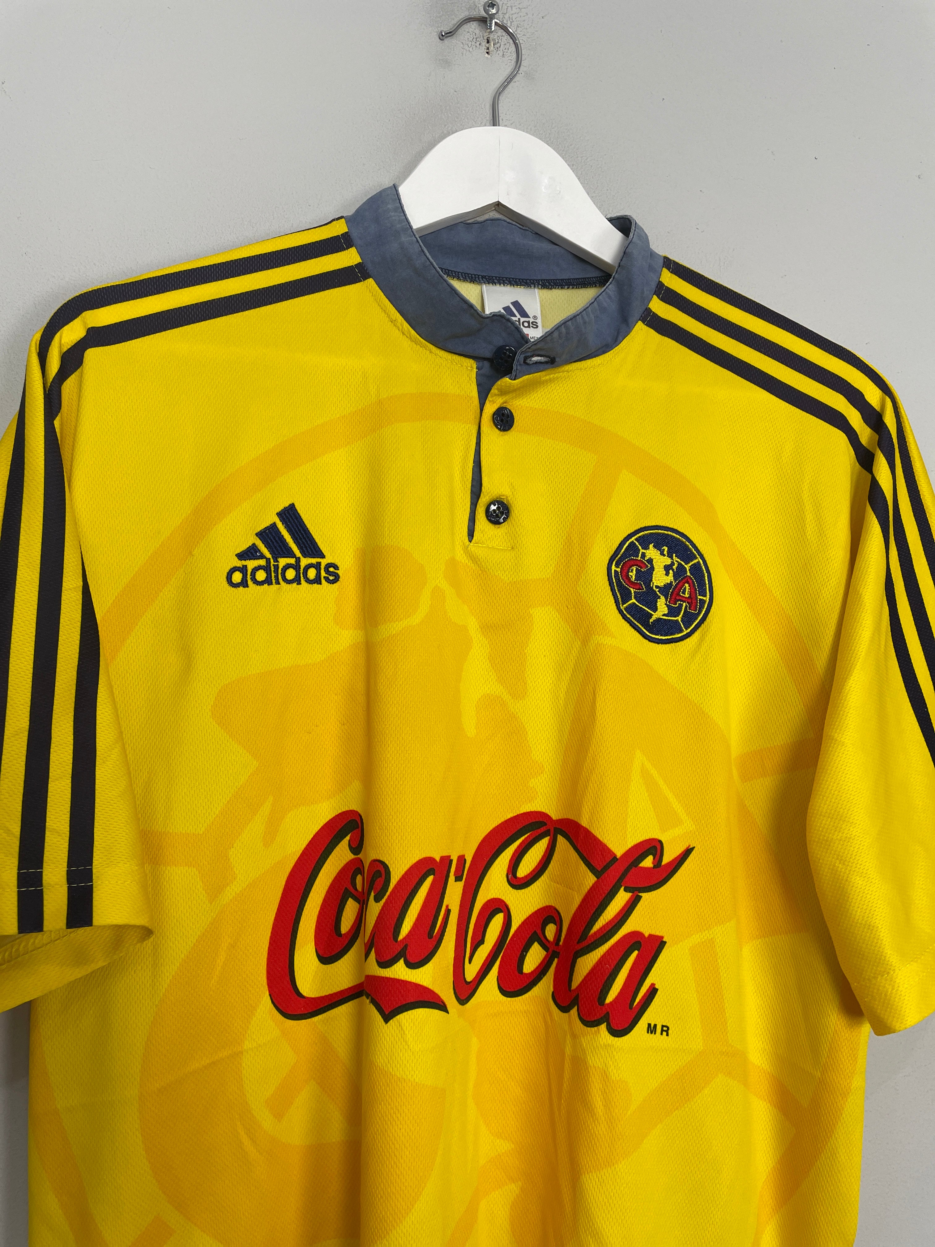 Shop 1999/00 CLUB AMERICA HOME SHIRT (L) ADIDAS, classic football shirts, vintage football shirts & retro soccer jerseys at Cult Kits