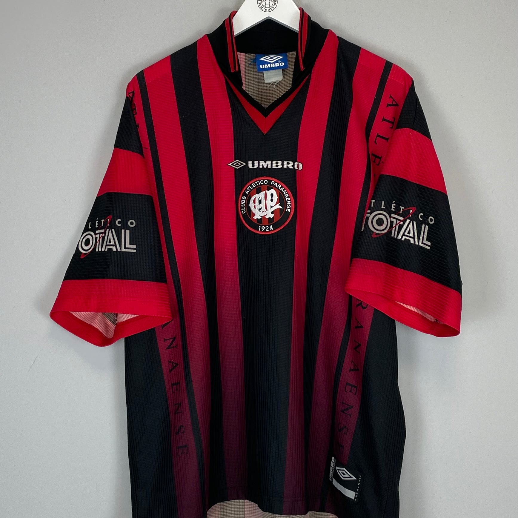 Shop 1998/99 ATLETICO PARANAENSE #10 HOME SHIRT (XL) UMBRO, classic football shirts, vintage football shirts & retro soccer jerseys at Cult Kits