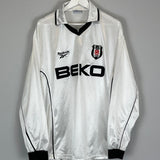 Shop 2000/01 BESIKTAS L/S HOME SHIRT (XXL) REEBOK, classic football shirts, vintage football shirts & retro soccer jerseys at Cult Kits