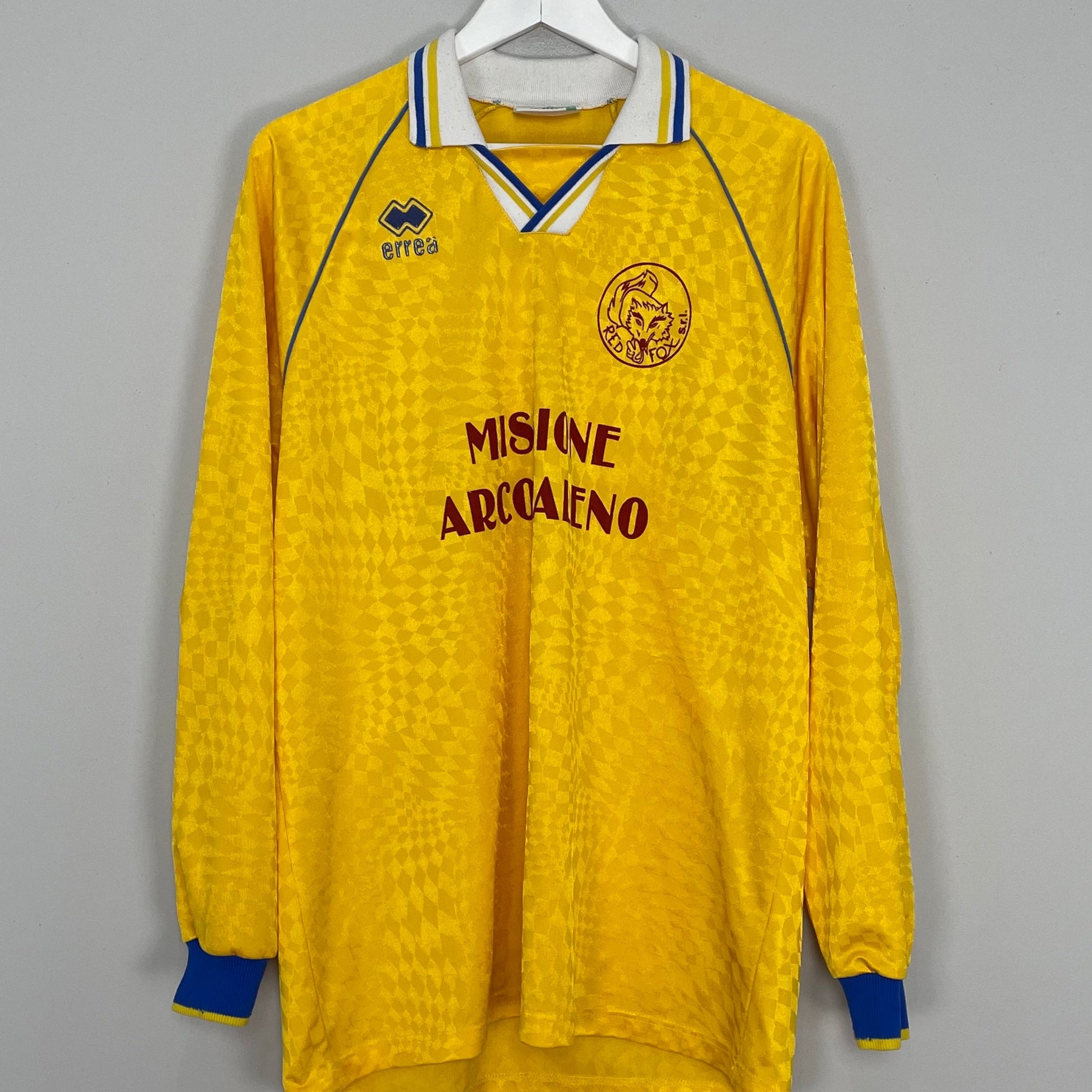 Shop 1997/98 RED FOX L/S AWAY SHIRT (XXL) ERREA, classic football shirts, vintage football shirts & retro soccer jerseys at Cult Kits