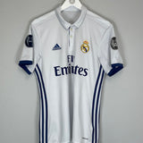 Shop 2016/17 REAL MADRID KROOS #8 HOME SHIRT (M) ADIDAS, classic football shirts, vintage football shirts & retro soccer jerseys at Cult Kits