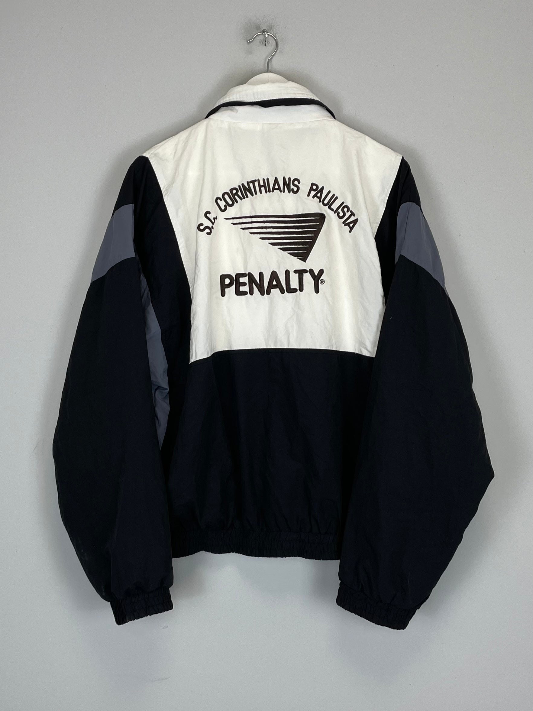 Shop 1995/96 CORINTHIANS TRACK JACKET (M) PENALTY, classic football shirts, vintage football shirts & retro soccer jerseys at Cult Kits