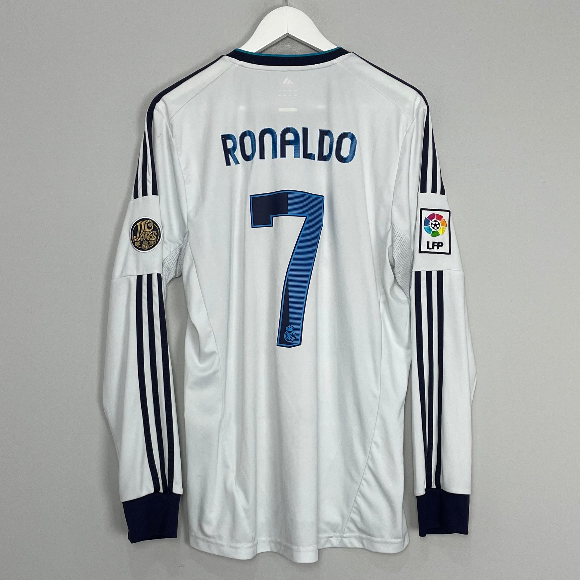 Shop 2012/13 REAL MADRID RONALDO #7 L/S HOME SHIRT (L) ADIDAS, classic football shirts, vintage football shirts & retro soccer jerseys at Cult Kits