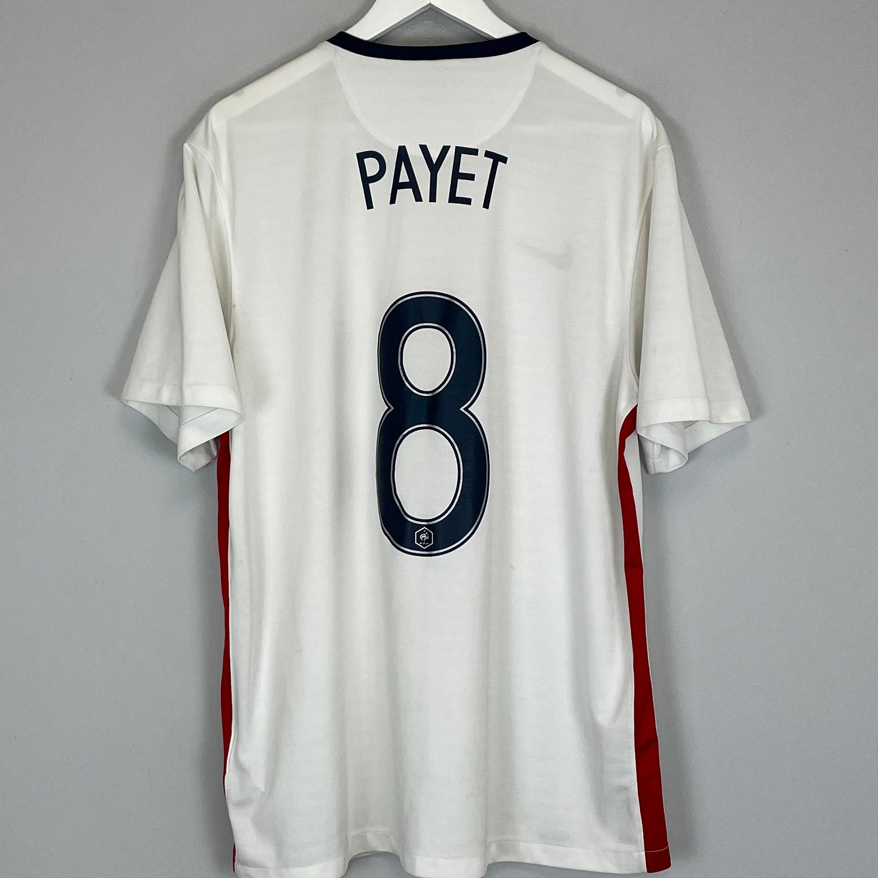 Shop 2015/16 FRANCE PAYET #8 AWAY SHIRT (XL) NIKE, classic football shirts, vintage football shirts & retro soccer jerseys at Cult Kits