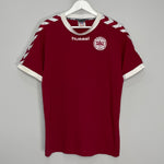 Shop 2002/03 DENMARK HOME SHIRT (L) HUMMEL, classic football shirts, vintage football shirts & retro soccer jerseys at Cult Kits