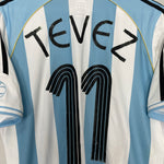 Shop 2006/07 ARGENTINA TEVEZ #11 HOME SHIRT (M) ADIDAS, classic football shirts, vintage football shirts & retro soccer jerseys at Cult Kits