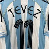 Shop 2006/07 ARGENTINA TEVEZ #11 HOME SHIRT (M) ADIDAS, classic football shirts, vintage football shirts & retro soccer jerseys at Cult Kits