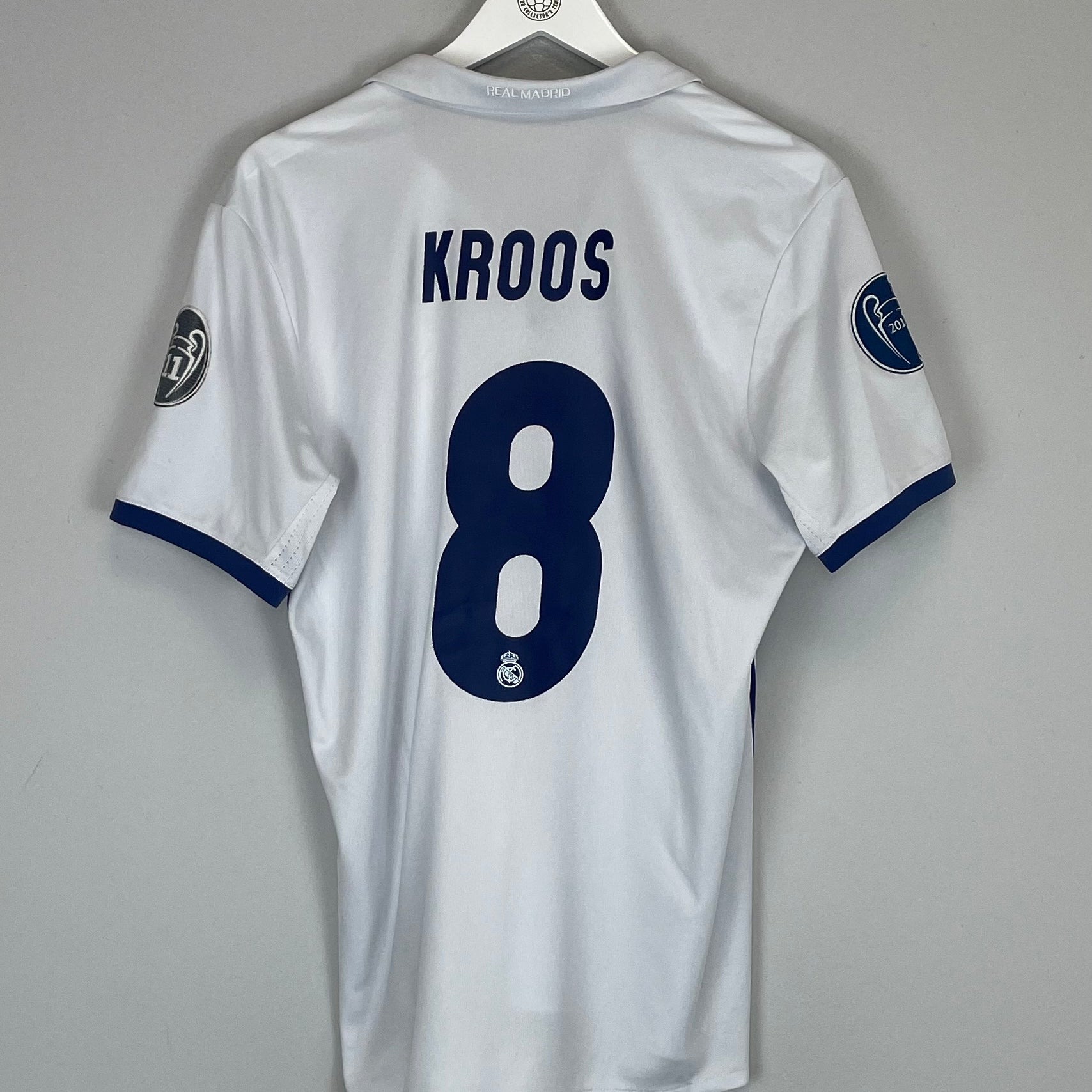 Shop 2016/17 REAL MADRID KROOS #8 HOME SHIRT (M) ADIDAS, classic football shirts, vintage football shirts & retro soccer jerseys at Cult Kits