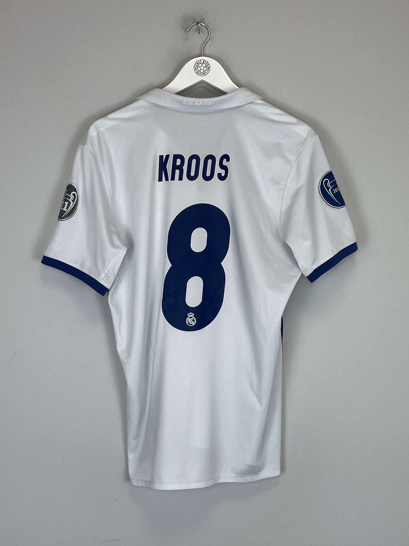 Shop 2016/17 REAL MADRID KROOS #8 HOME SHIRT (M) ADIDAS, classic football shirts, vintage football shirts & retro soccer jerseys at Cult Kits