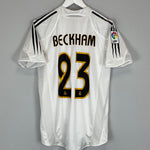 2004/05 REAL MADRID BECKHAM #23 HOME SHIRT (M) ADIDAS